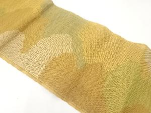 紗紬雲模様織出し名古屋帯